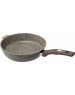 Сковорода МЕЧТА С24902 Premium (mokko) 24см с несъемн. ручкой и стекл. крышкой