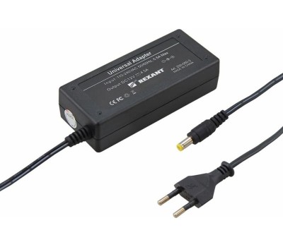 Блок питания REXANT (200-050-3) Источник питания 110-220 V AC/12 V DC 4,5 А 50 W с DC разъемом подключения 5.5х2.1, без влагозащиты (IP23)