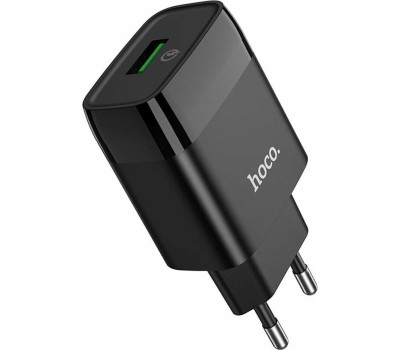 СЗУ HOCO (6931474732507) СЗУ HOCO C72Q Glorious single port charger черный