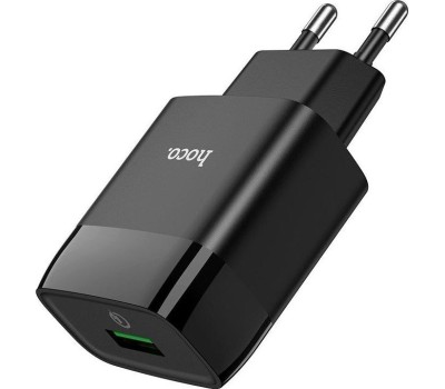 СЗУ HOCO (6931474732507) СЗУ HOCO C72Q Glorious single port charger черный