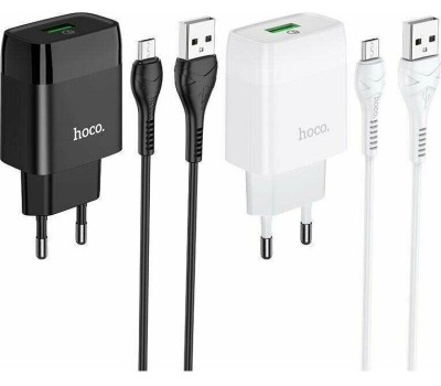 СЗУ HOCO (6931474732507) СЗУ HOCO C72Q Glorious single port charger черный
