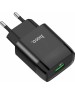 СЗУ HOCO (6931474732507) СЗУ HOCO C72Q Glorious single port charger черный