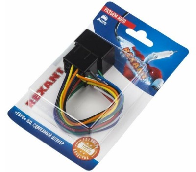 REXANT (06-0126-C) Разъем для автомагнитолы Евро ISO, гнездо сдвоенное, (1шт.)