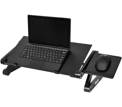 BURO Стол для ноутбука регулируемый BU-803, металл, складной, черный