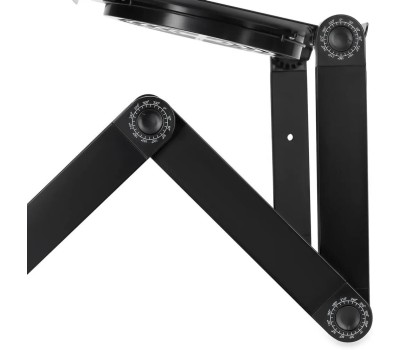 BURO Стол для ноутбука регулируемый BU-803, металл, складной, черный