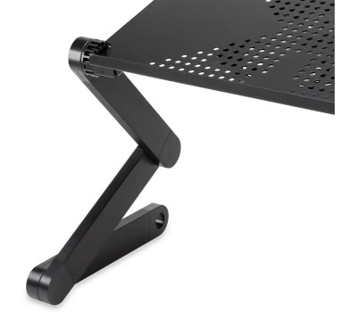 BURO Стол для ноутбука регулируемый BU-803, металл, складной, черный