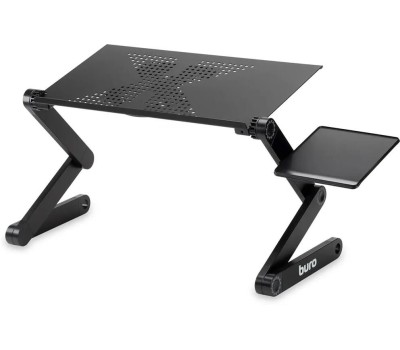 BURO Стол для ноутбука регулируемый BU-803, металл, складной, черный