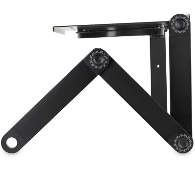 BURO Стол для ноутбука регулируемый BU-803, металл, складной, черный