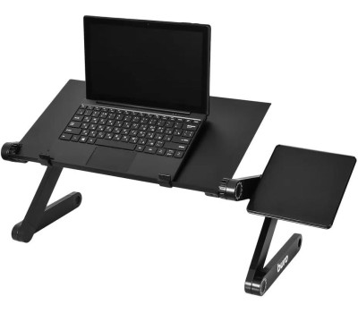 BURO Стол для ноутбука регулируемый BU-803, металл, складной, черный