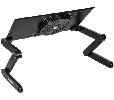 BURO Стол для ноутбука регулируемый BU-803, металл, складной, черный