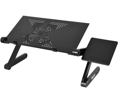 BURO Стол для ноутбука регулируемый BU-803, металл, складной, черный
