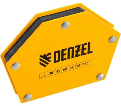 Фиксатор магнитный DENZEL Фиксатор магнитный для сварочных работ усилие 50 LB, 30х45х60х75х90х135 град. Denzel 97554