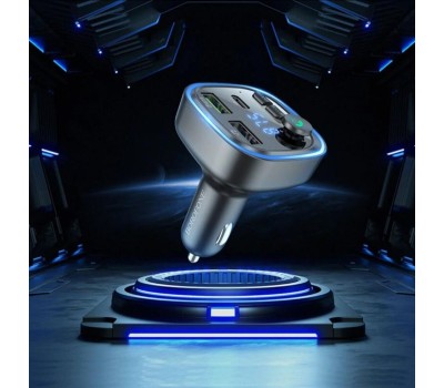 Трансмиттер BOROFONE (6941991104039) BC48 Black 2USB+1Type-C QC3.1