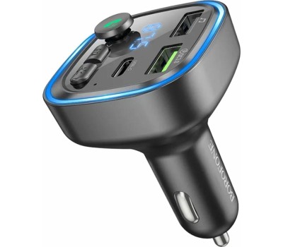 Трансмиттер BOROFONE (6941991104039) BC48 Black 2USB+1Type-C QC3.1
