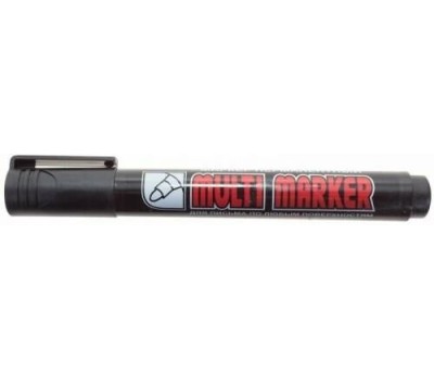 Маркер CROWN (08-8601) Маркер перманентный Multi Marker 3мм, черный, пулевидный