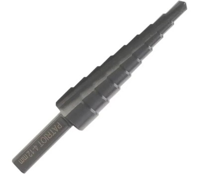 PATRIOT Сверло по металлу ступенчатое (4х12 мм, шаг 1 мм)