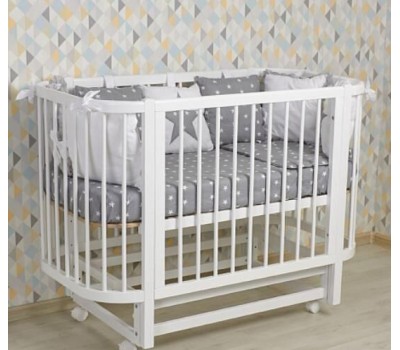 Кроватка POLINI Кроватка детская kids Simple 350, белый (1 кор.)
