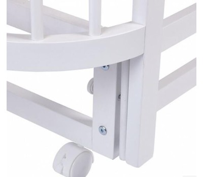 Кроватка POLINI Кроватка детская kids Simple 350, белый (1 кор.)