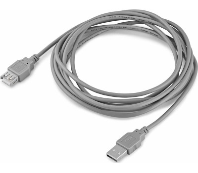 Кабель BURO Кабель USB2.0 USB A(m) - USB A(f), 3м, блистер, серый [bhp ret usb_af30]