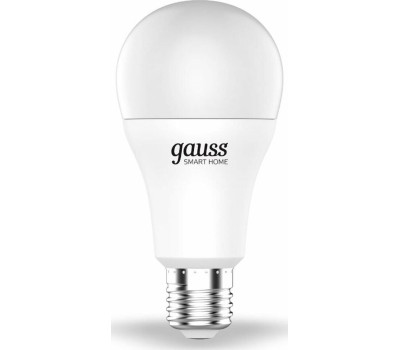 GAUSS Умная лампа Smart Home E27 белая 10Вт 1055lm Wi-Fi (1шт) [1070112]