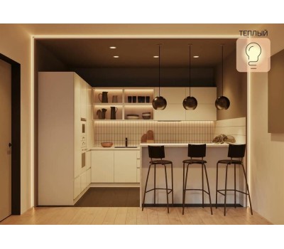 GAUSS Умная лампа Smart Home E27 белая 10Вт 1055lm Wi-Fi (1шт) [1070112]