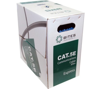 5bites Кабель Express FS5525-305B-BL витая пара FTP / SOLID / 5E / 24AWG / COPPER / PVC / BLUE / 305M