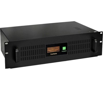 ИБП Exegate EX293849RUS ИБП ExeGate ServerRM UNL-800.LCD.AVR.2SH.3C13.USB.2U <800VA/480W, Color LCD, AVR, 2*Schuko+3*C13, USB, 2U, установка в стойку, Black>