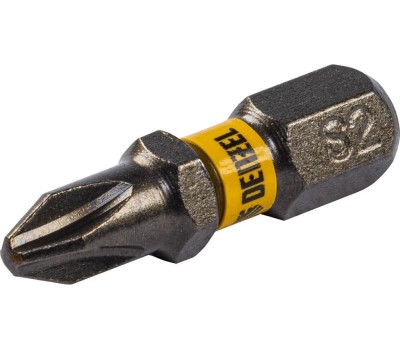 Бита DENZEL Бита PH2х25, сталь S2, шестигранный профиль, 10 шт. Е 6,3 11652
