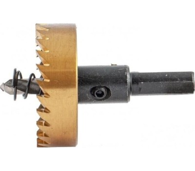 Коронка DENZEL Коронка по металлу HSS, 45 мм, нитридтитановое покрытие 724115