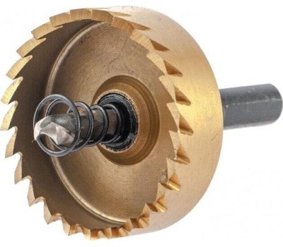 Коронка DENZEL Коронка по металлу HSS, 45 мм, нитридтитановое покрытие 724115