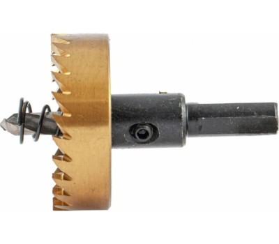 Коронка DENZEL Коронка по металлу HSS, 45 мм, нитридтитановое покрытие 724115