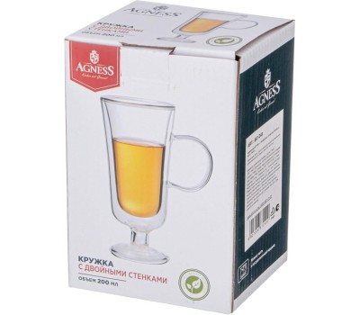 Кружка AGNESS КРУЖКА С ДВОЙНЫМИ СТЕНКАМИ 