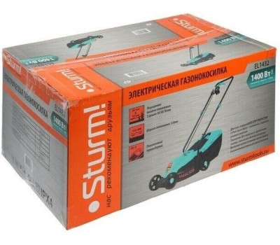 STURM! Газонокосилка электрическая STURM EL1432, 32см, несамоходная