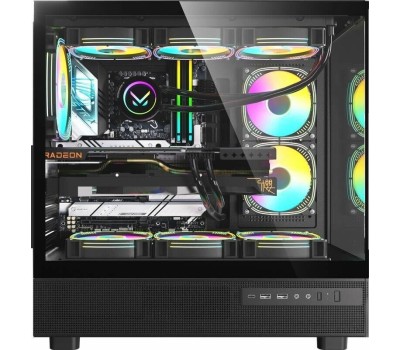 Корпус для ПК FORMULA Корпус ATX Crystal Z8 Floe, Midi-Tower, без БП, черный [crystal z8 b floe]
