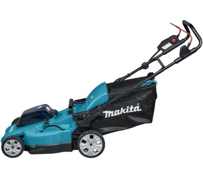 MAKITA Газонокосилка аккумуляторная DLM480CT2, 48см, несамоходная, 5Ач, с 2 АКБ, с ЗУ
