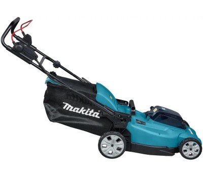 MAKITA Газонокосилка аккумуляторная DLM480CT2, 48см, несамоходная, 5Ач, с 2 АКБ, с ЗУ