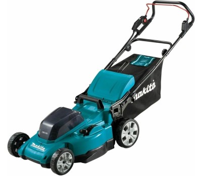 MAKITA Газонокосилка аккумуляторная DLM480CT2, 48см, несамоходная, 5Ач, с 2 АКБ, с ЗУ