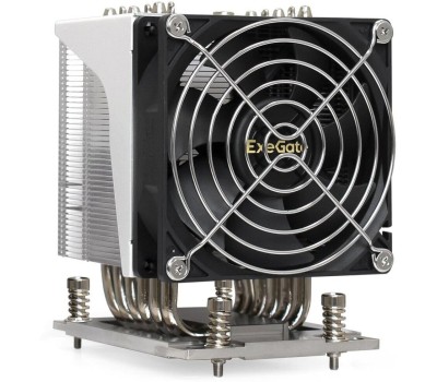 EXEGATE Вентилятор Кулер ESNK-P0064AP4.PWM.4U.SP3.Cu (Al+Cu, 4U, 6 тепл. трубок, LGA SP3, TDP 280W, PWM, 1900-3800RPM, 2 ball bearing, 4pin, 44db, 730г, на винтах, с термопастой, Retail box)
