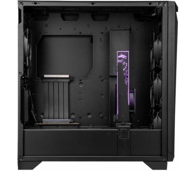 Корпус для ПК MSI Корпус MPG GUNGNIR 300P AIRFLOW 2xUSB 3.2 Gen 1, 1xUSB 3.2 Gen2 Type-C, 4x120mm PWM black Fan, 1x80mm Fan, 2x 6015 Fan, MPG PCI-E 4.0 X16 RISER CABLE, Tempered Glass Window