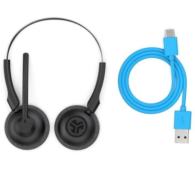 JLAB Гарнитура GO Work Pop, для компьютера/мобильных устройств, накладные, Bluetooth, черный [hbgwrkpoprblk4]