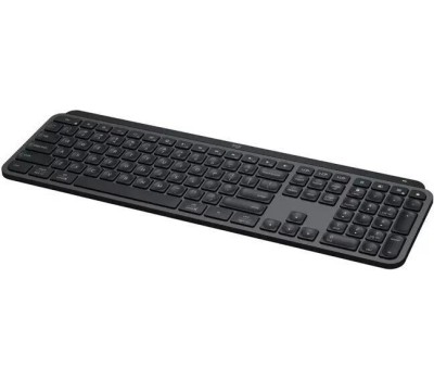 LOGITECH Клавиатура MX Keys S, беспроводная, USB, Bluetooth/Радиоканал, ножничная, с гравировкой, графитовый/черный [920-011600]