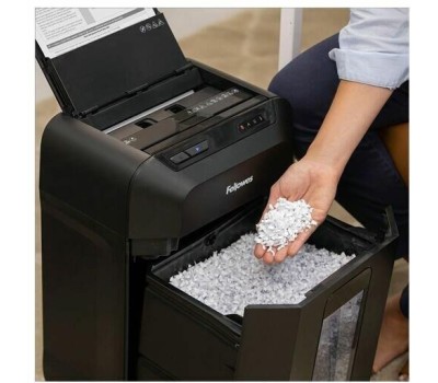 шредеры FELLOWES Уничтожитель бумаг AutoMax 80М, с автоподачей, P-4, 4х12 мм, 80 лист. одновременно, 17л [fs-46215]