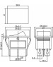 Выключатель клавишный REXANT (36-2131) выключатель клавишный (RWB-202, SC-768) красный (100)