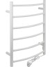 Полотенцесушитель BRIMIX BK109AW6 БЕЛЫЙ КЛАССИК-ПРЕМИУМ-ДУГА 700х530х14мм на 6 перекладин с сухим ТЭНом, 80W, T-50*C