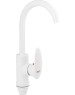 Смеситель для кухни BRIMIX 5921 Смеситель на кухню, боковой, шаровый, из высокопрочного пластика АБС, БЕЛЫЙ
