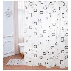 РЫЖИЙ КОТ Занавеска для ванной, 180*180 см. материал - PEVA (009390)