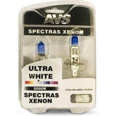Лампа галогенная AVS SPECTRAS Xenon 5000K H1 12V 75W, комплект 2+2 (W5W) шт