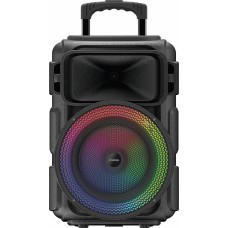 Минисистема HYUNDAI Музыкальный центр H-MC1298, 17Вт, с караоке, с микрофоном, Bluetooth, FM, USB, micro SD, черный