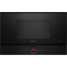 BOSCH Встраиваемая микроволновая печь Serie 8 BFL9221B1, 21л, 900Вт, черный