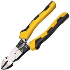 Комбинированные плоскогубцы DELI Комбинированные плоскогубцы многофункциональные DL102008 200мм, (резка/зачистка/обжим), сталь Cr-V, двухкомпонентная рукоять